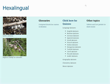Tablet Screenshot of hexalingual.com